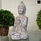 Kileigh Cement Buddha Figurine with Candle Holder