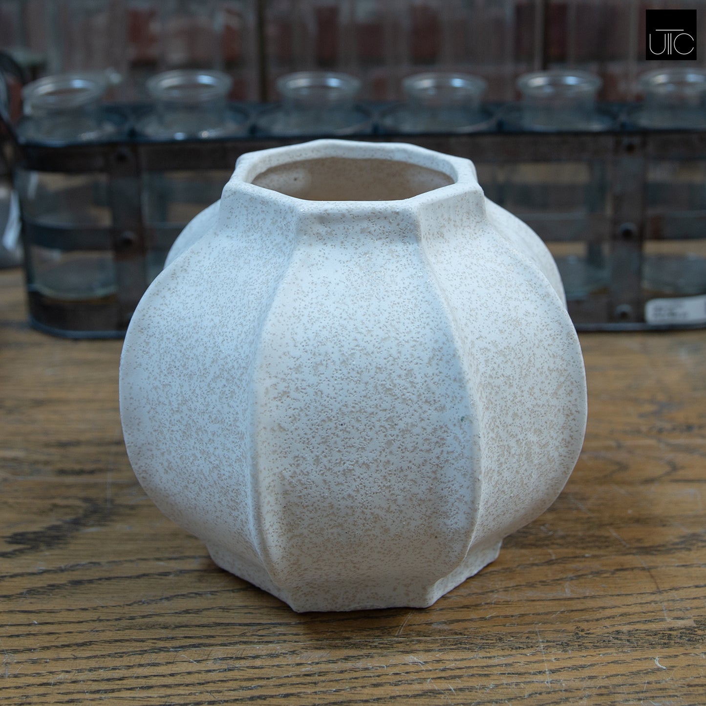 Bulbous Stoneware Vase