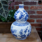 Ceramic Chinoiserie Ginger/Temple Jar Gloss Finish Blue&White-14.00"H