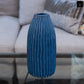 Ceramic Vase Gloss Finish Blue-11.25"H -248