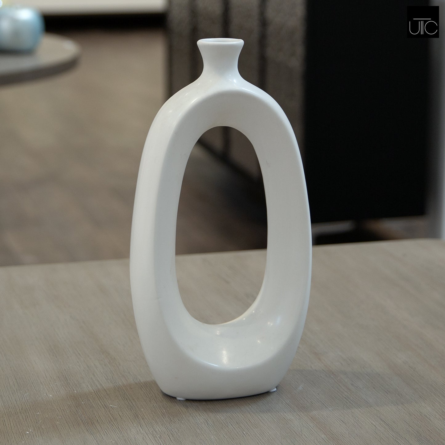 Nelya Sculptural Donut Ceramic Vase