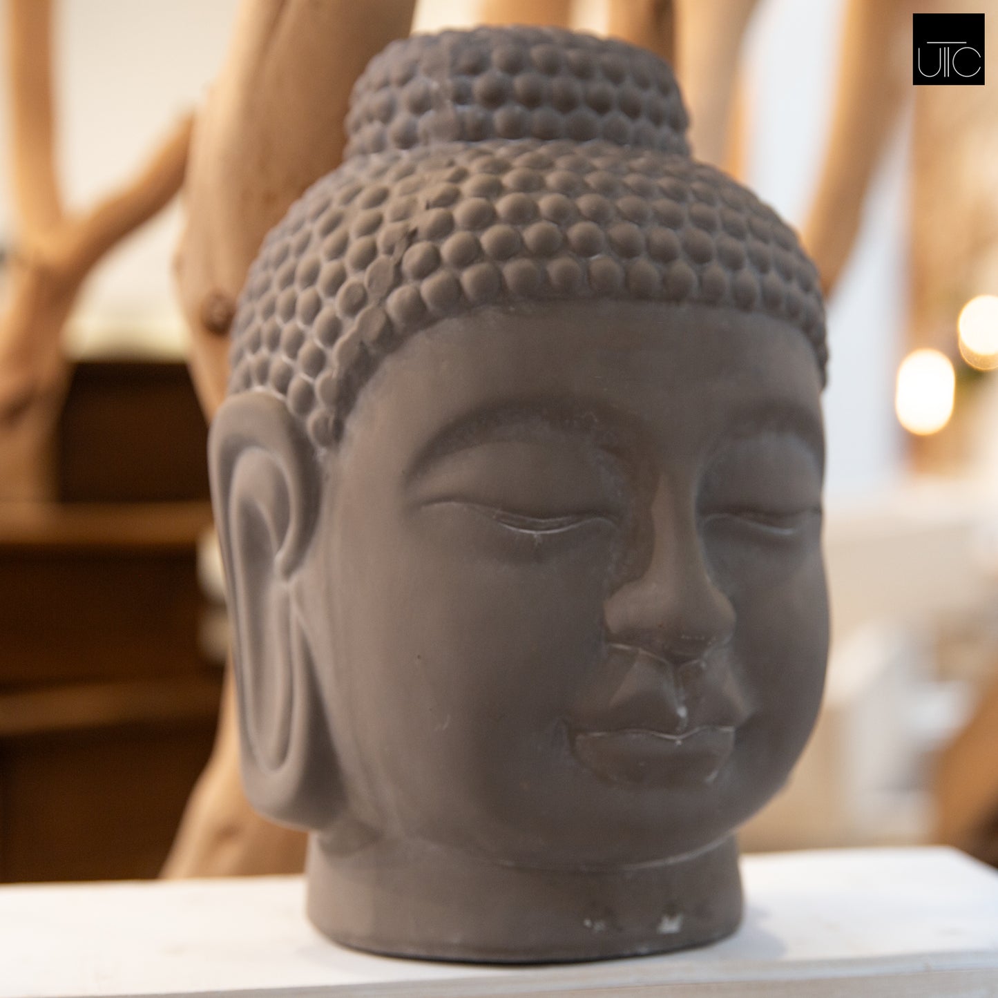 Maylah Terracotta Buddha Head Figurine