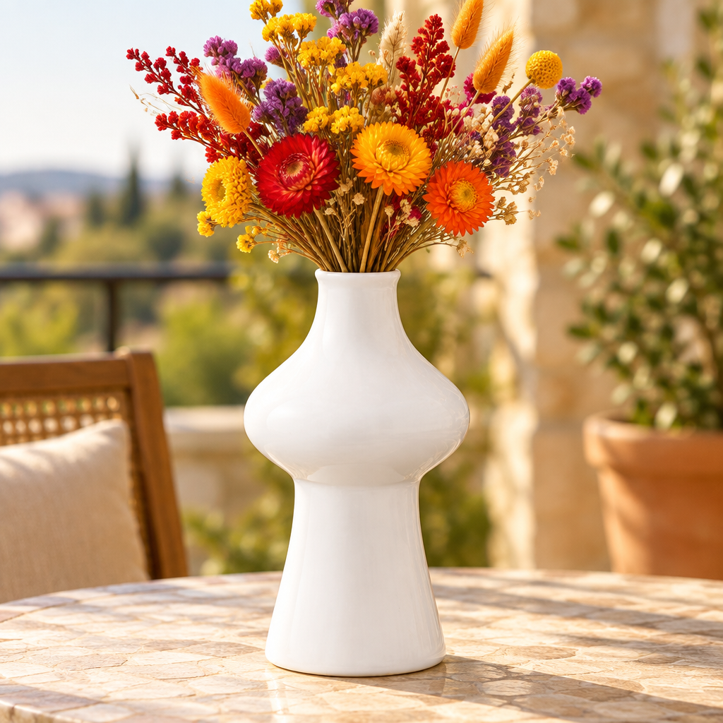 Sylric Bellied Ceramic Vase