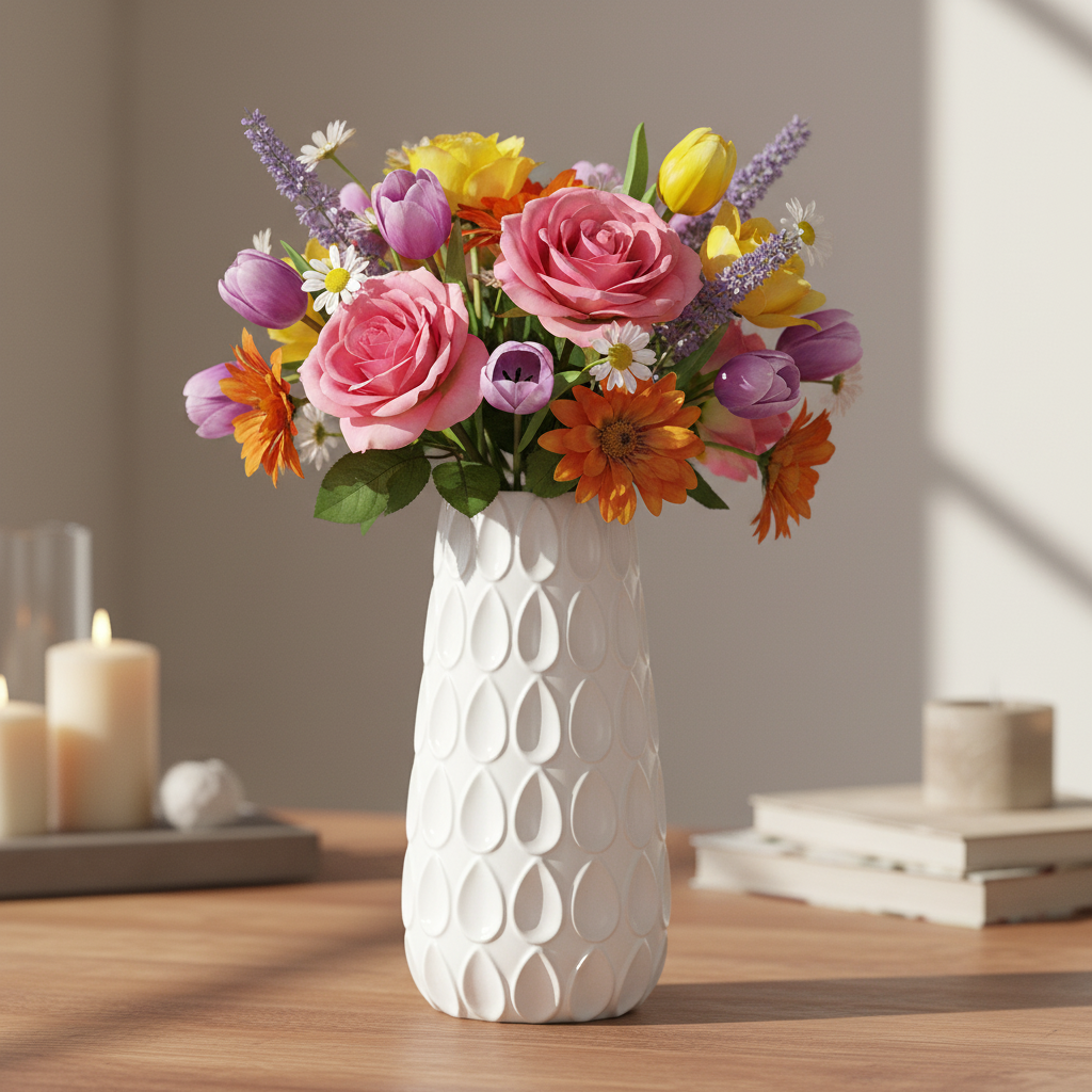 Javana Ceramic Round Vase
