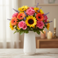 Eriana Ceramic Round Cylinder Vase