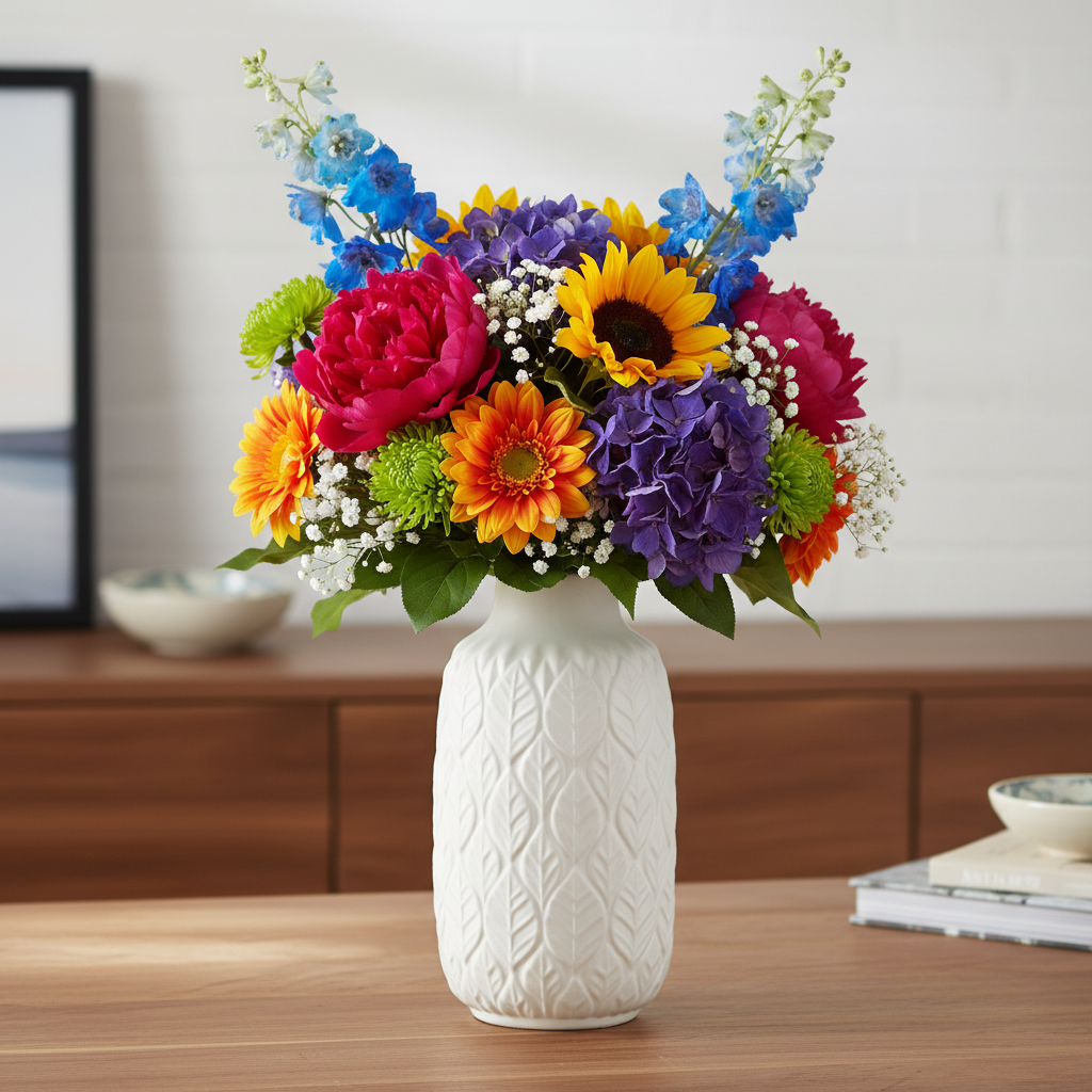 Melanie Ceramic Decorative Bottle Vase