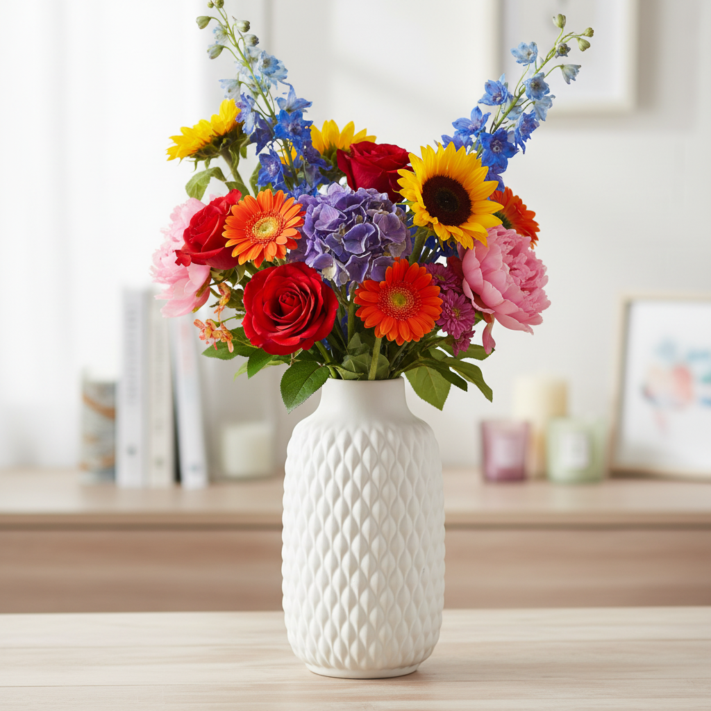 Melanie Ceramic Decorative Bottle Vase