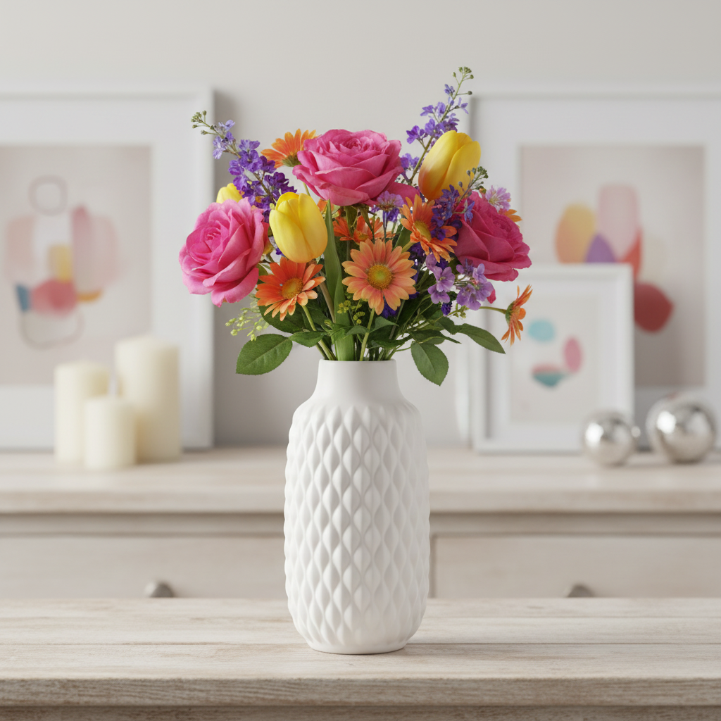Melanie Ceramic Decorative Bottle Vase