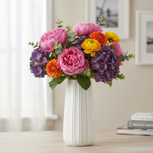 Gia Ceramic Decorative Cylinder Vase
