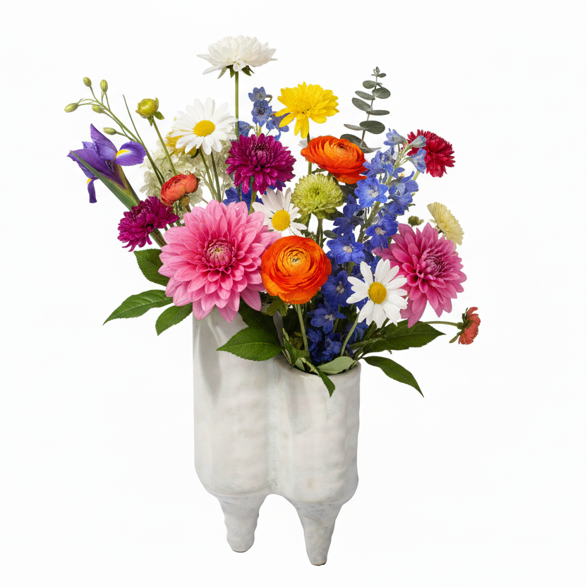 Aureva Cluster Ceramic Vase