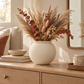 Olive Spherical Ceramic Vase