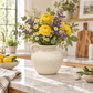Yona Bellied Ceramic Vase with Single Loop Handle