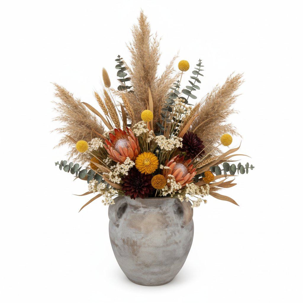 Achilles Round Ceramic Vase with Handles