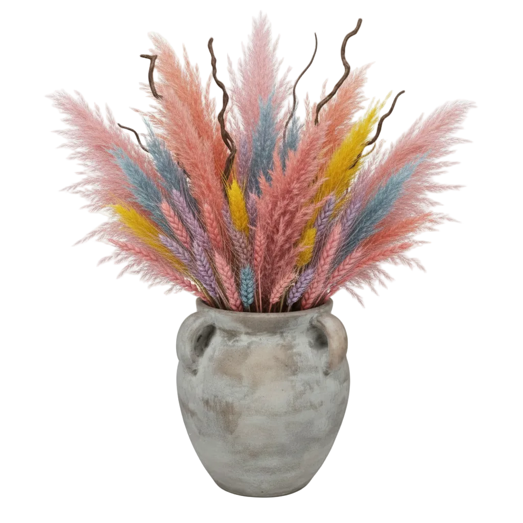 Achilles Round Ceramic Vase with Handles