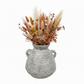 Fleur Round Ceramic Vase with Handles