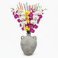 Delphine Weathered Ceramic Vase with Arched Handles