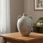 Delphine Weathered Ceramic Vase with Arched Handles
