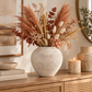 Adva Ceramic Rounded Matte Textured Vase