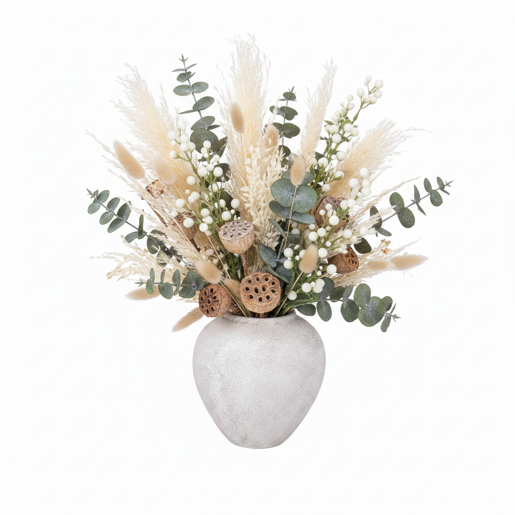 Adva Ceramic Rounded Matte Textured Vase