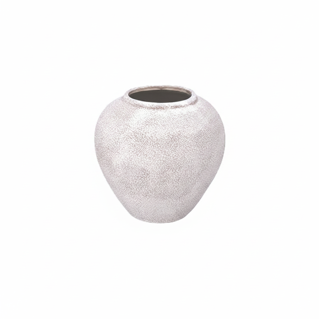 Adva Ceramic Rounded Matte Textured Vase