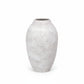 Laci Tall Ovoid Ceramic Vase with Textured Striations