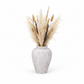 Dusti Ceramic Textured Vase with Rounded Body & Tapered Neck
