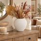 Adva Ceramic Rounded Matte Textured Vase