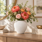 Adva Ceramic Rounded Matte Textured Vase