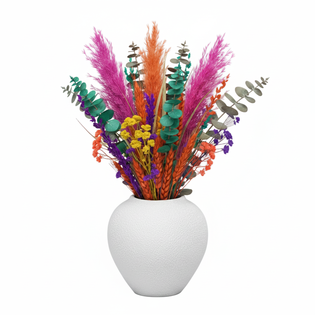 Adva Ceramic Rounded Matte Textured Vase