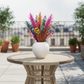 Adva Ceramic Rounded Matte Textured Vase