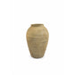 Terracotta Handcrafted Ovoid Vase Light Brown