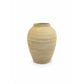 Terracotta Handcrafted Ovoid Vase Light Brown