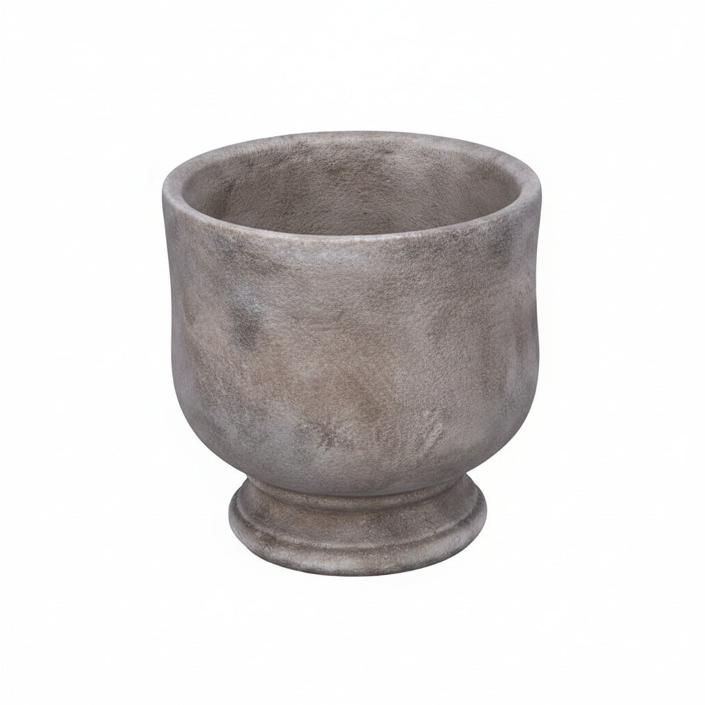 Dokia Handcrafted Pedestal Cement Planter