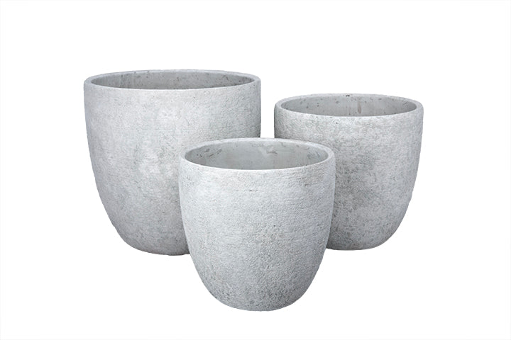 Azalea Handcrafted Cement Planter Set (Set of 3)