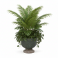 Sereia Pedestal Ceramic Planter with Layered Glaze