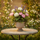 Sereia Pedestal Ceramic Planter with Layered Glaze