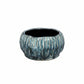 Shui Fluted Ceramic Planter with Organic Wide Opening