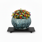 Shui Fluted Ceramic Planter with Organic Wide Opening