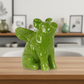Crystal Ceramic Sitting Winged Pig Figurine