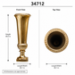 Quincy Fluted-Pedestal Fiberglass Urn - Large
