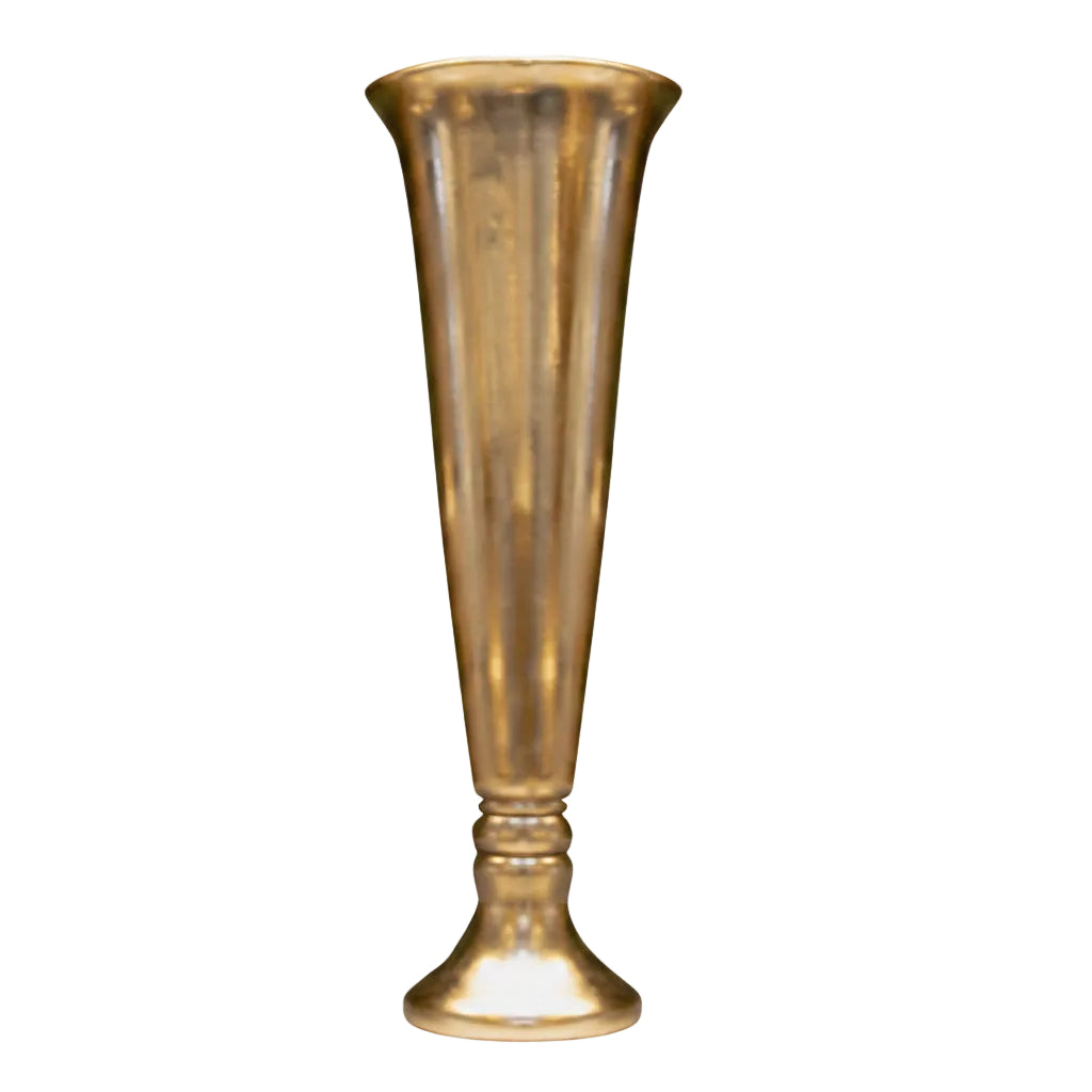 Scarlett Slender-Pedestal Fiberglass Urn - Medium