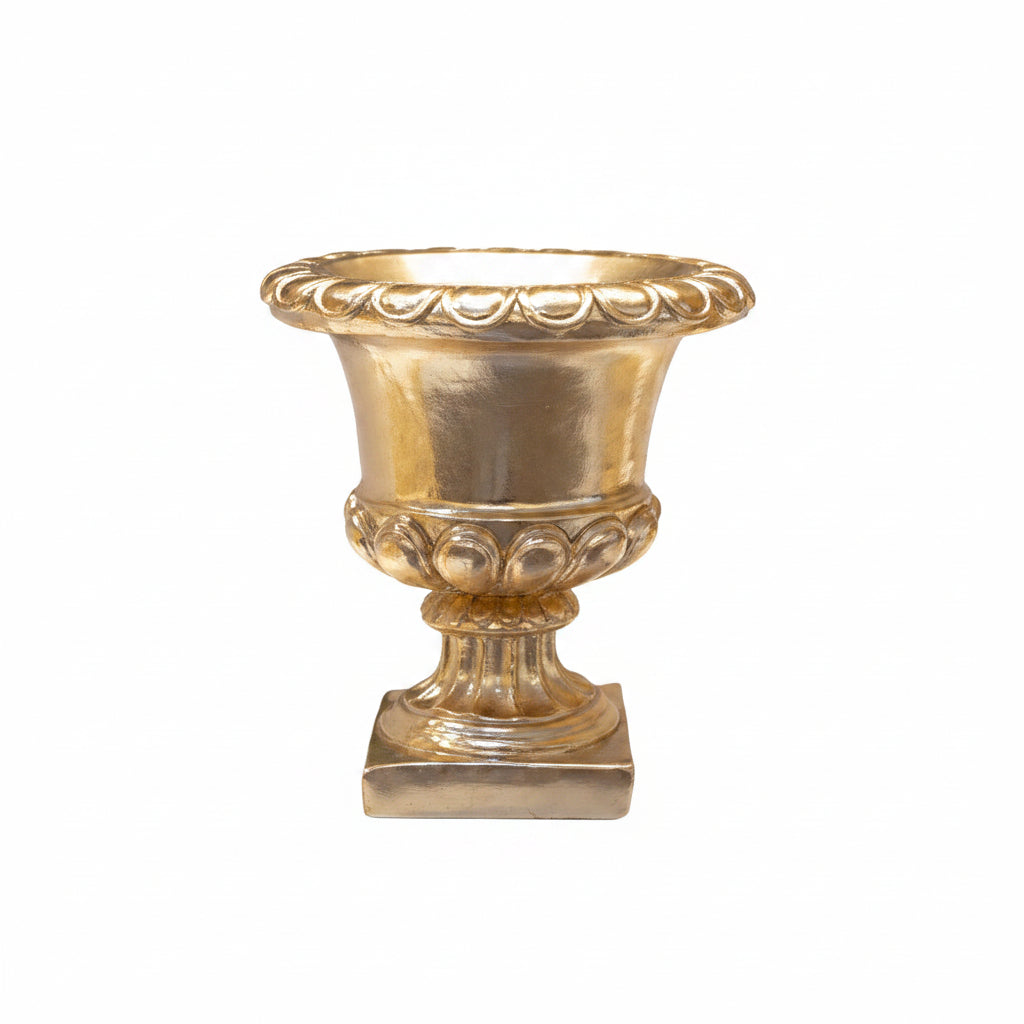 Chen Banded-Pedestal Fiberglass Urn