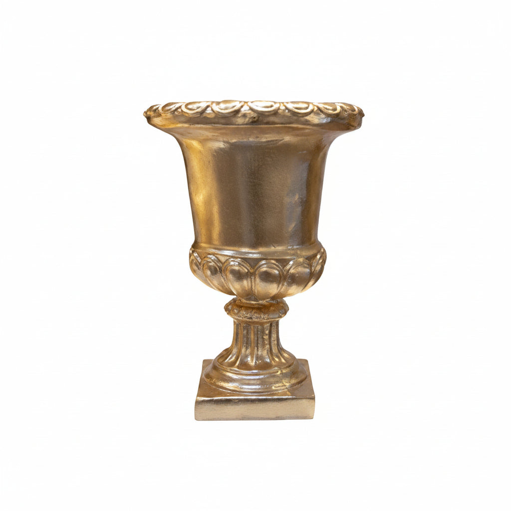 Chen Banded-Pedestal Fiberglass Urn