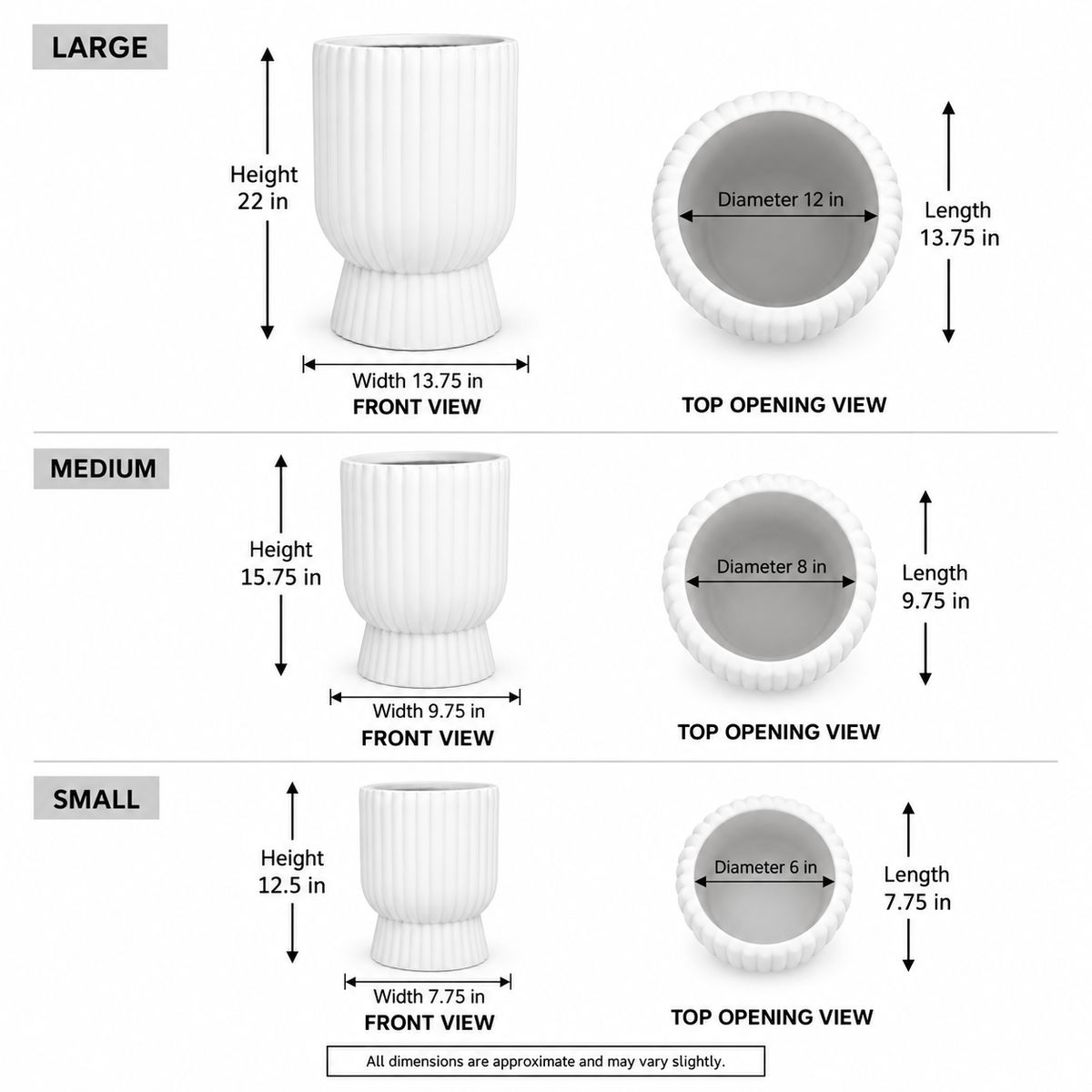 Yannis Fiberclay Planter Set (Set of 3)