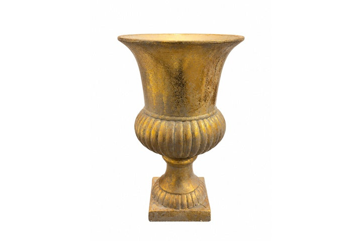 Dhriti Ribbed Pedestal Ceramic Vase