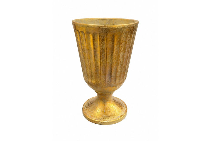 Fiza Fluted Pedestal Ceramic Vase