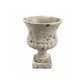 Nona Fluted Pedestal Cement Urn Planter