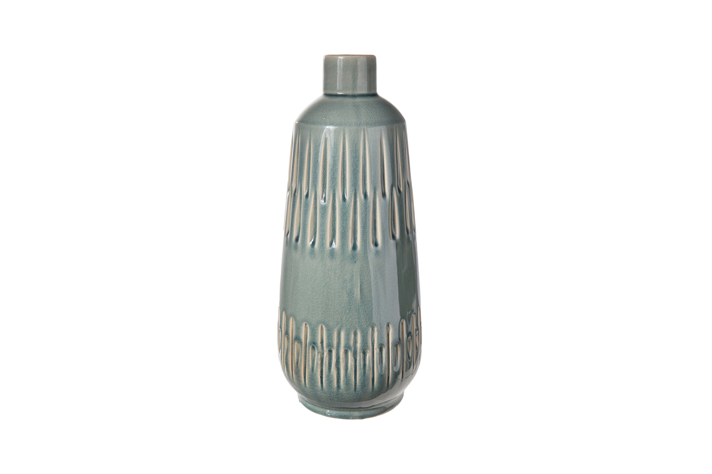 Iveta Glossy Engraved Ceramic Vases