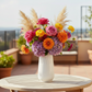 Iveta Glossy Engraved Ceramic Vases