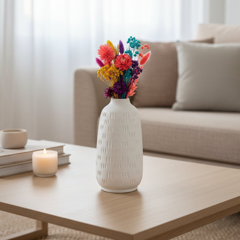 Trenley Triple Spike Design Ceramic Vase